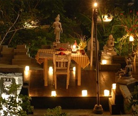 Romantic Dinner at Hening Swarga Temple Hotel Tugu Lombok